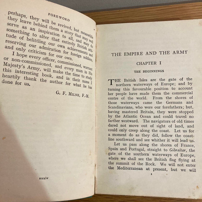 The Empire and the Army British Public Service Book 1930 Rare War Economy Book - Good