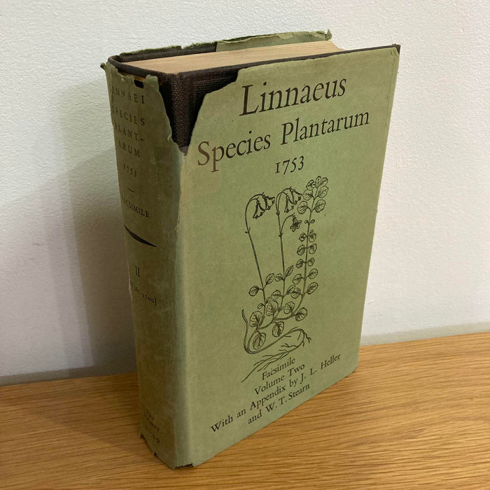 Linnaeus Species Plantarum 1753 Facsimile Volume Two Vol. 2 Hardback Book 1959 - Good