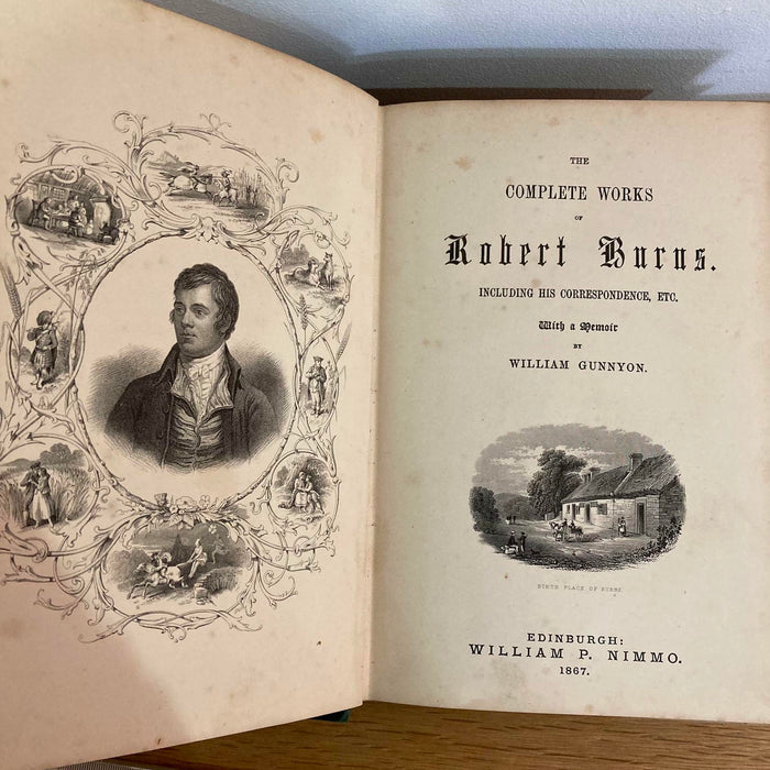 The Life and Work of ROBERT BURNS, 1st Edition 1867 Complete Works Hardback Book - Good