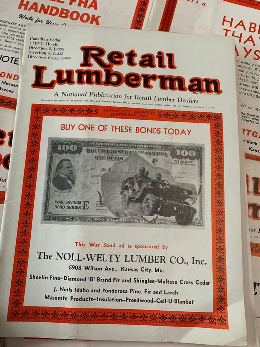 Retail Lumberman News Hardware Lumber Advertising Research Etc Rare x16! Job Lot - Good