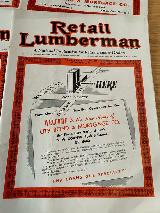 Retail Lumberman News Hardware Lumber Advertising Research Etc Rare x16! Job Lot - Good