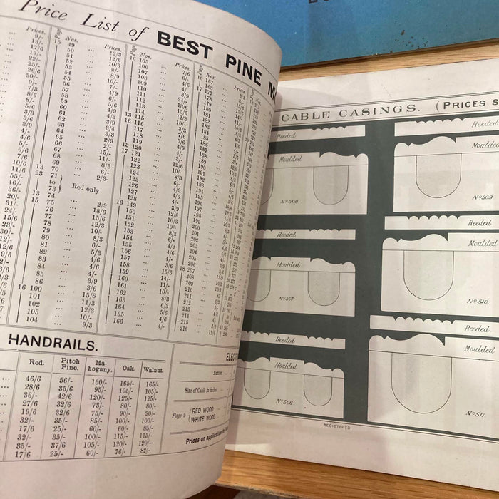 Moulding Works Antique McGaw and Co's Rare 1800s Lambeth London Wood Mould Lists - Good