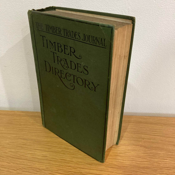 The Timber Trades Directory Journal 1920 London Rare Antique Book Wood Exporters - Good