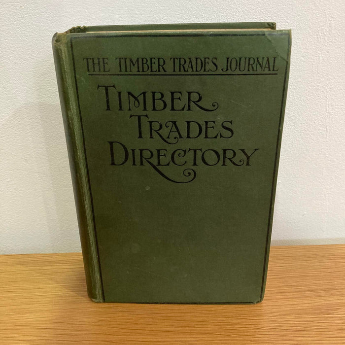 The Timber Trades Directory Journal 1920 London Rare Antique Book Wood Exporters - Good