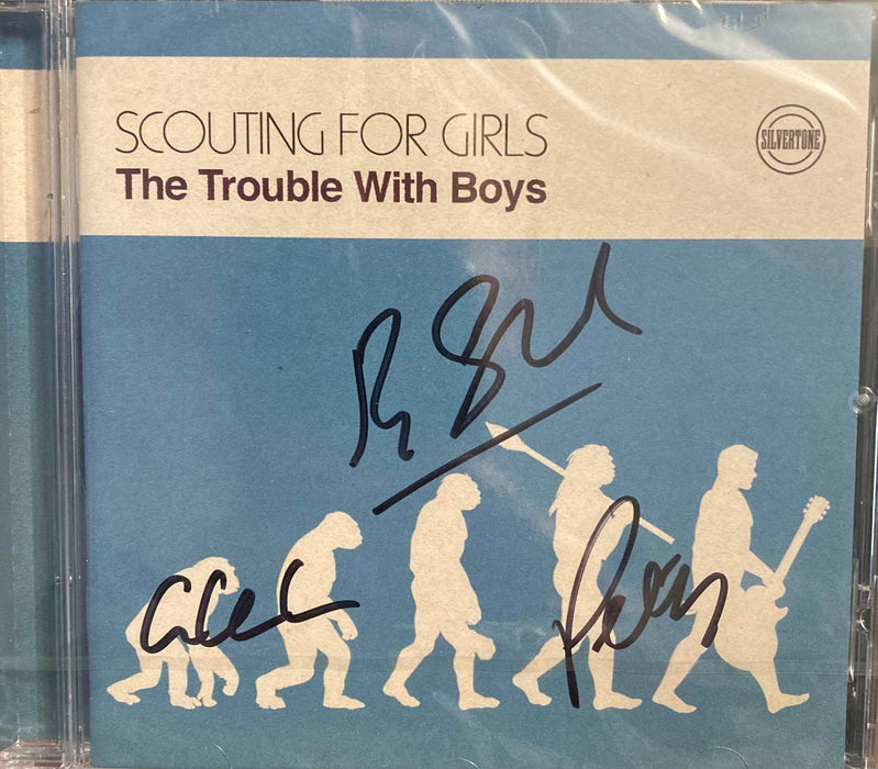 The Trouble With Boys - Scouting For Girls * HAND SIGNED * CD Album - New Sealed