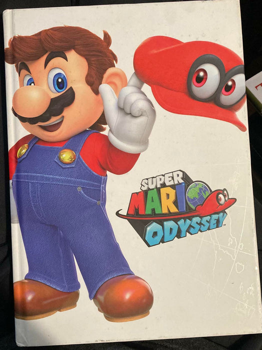 Super Mario Odyssey Hardback Book Prima 2017 Rare 350 Pages [GC] Guide - Good