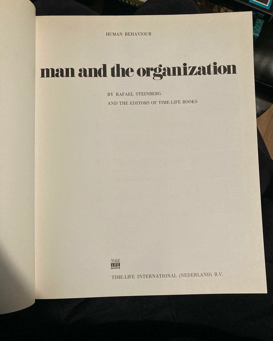 Man and the Organization Rafael Steinberg Hardback Book - Space Travel Etc 1976 - Good