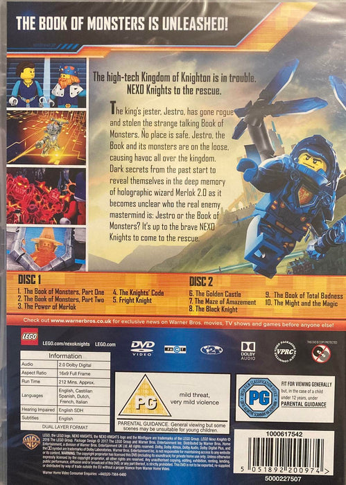 LEGO Nexo Knights Season 1 [DVD] [2017] [Region 2] Complete 3+Hours! NEW Sealed