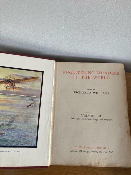 Engineering Wonders of the World Archibald Williams Books 1909 1-3 Illustrated - Good