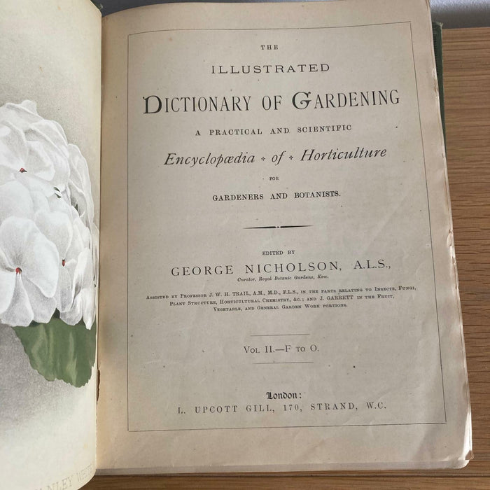 The Illustrated Dictionary of Gardening An Encyclopedia Horticulture 1886 Set - Good