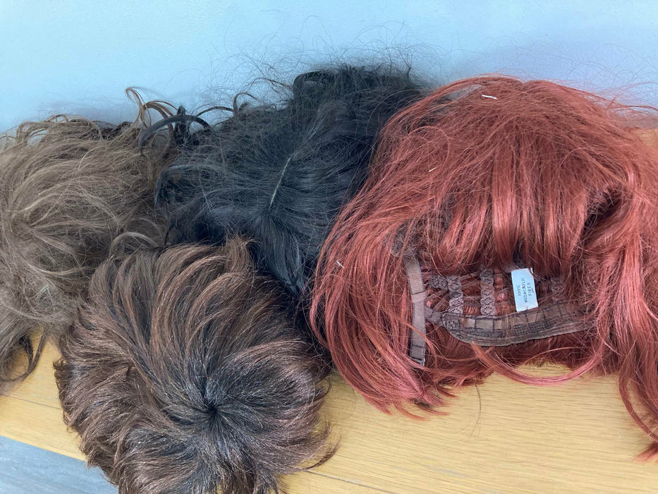 Female Wigs & Hair Pieces Various Colours Job Lot Bundle x26 in Total - Good