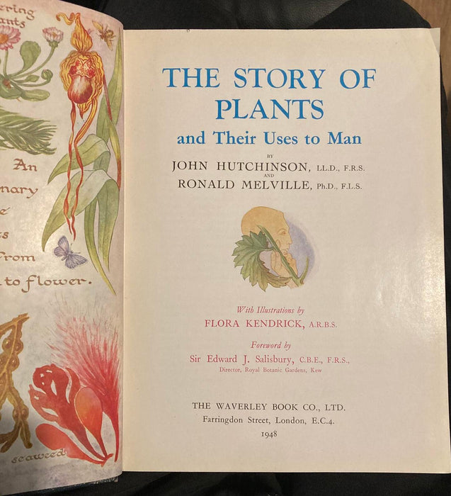 THE STORY OF PLANTS and Their Uses to Man John Hutchinson Melville 1948 Book GC - Good