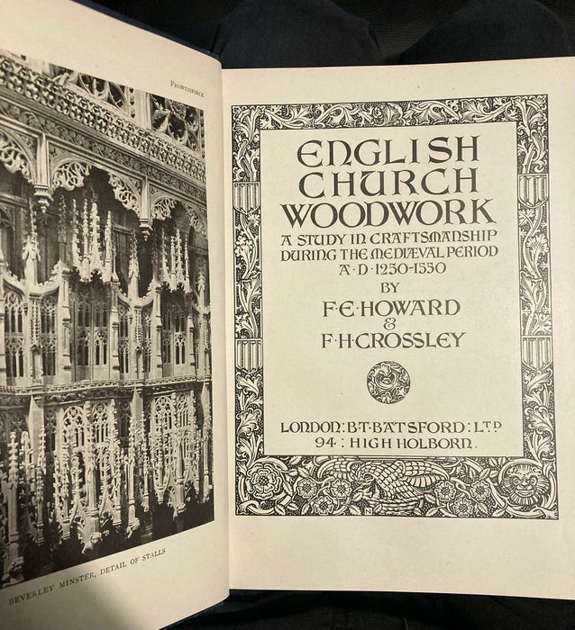 English Church Woodwork a Study in Craftsmanship During The Medieval Period Book - Very Good