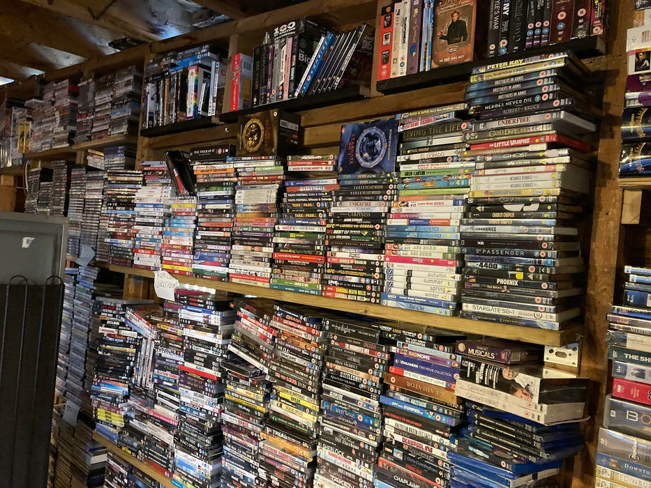 DVDs CDs New Sealed WHOLESALE £10 per BOX LOT 1000s Available Bundle + Blu-ray