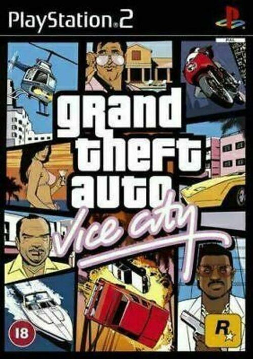 Grand Theft Auto: Vice City (PS2 PlayStation 2 Game) [PAL] GTA - Very Good