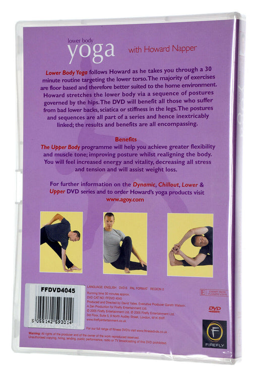 Yoga Howard Napper Lower Body EXERCISE Health DVD UK Region 2 - New Sealed - Attic Discovery Shop