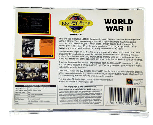 World War II WW2 Mind of Knowledge Interactive Documentary Presentation PC CD - Very Good - Attic Discovery Shop