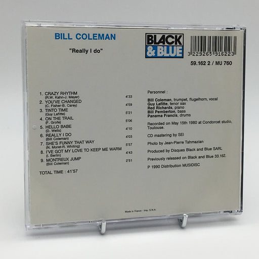 BILL COLEMAN REALLY I DO (RARE COVER + FEAT. GUY LAFITTE) Rare Jazz CD Album VGC - Very Good - Attic Discovery Shop