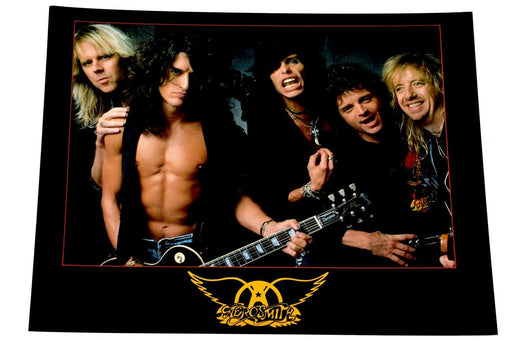 AEROSMITH Metal Rock Band ORIGINAL Rare 1990 Vintage Photocard High Quality - Very Good - Attic Discovery Shop