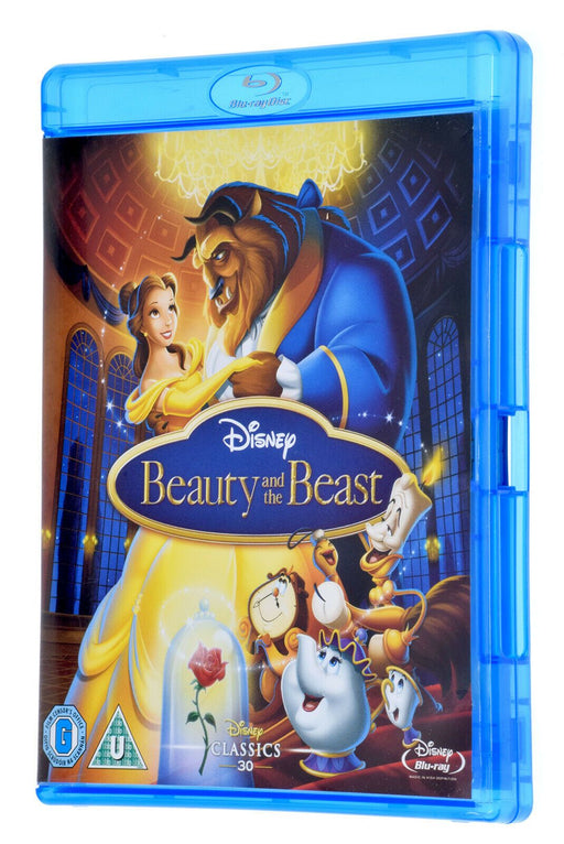 Disney BEAUTY AND THE BEAST Original Label Animation Classic 30 BLU RAY Region B - Very Good - Attic Discovery Shop