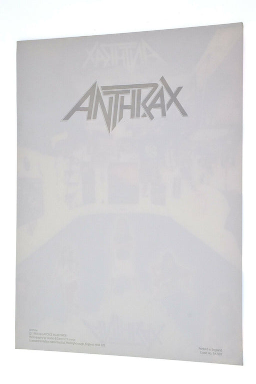 Anthrax Heavy Metal ORIGINAL Rare Dated 1988 Vintage Photocard High Quality - Very Good - Attic Discovery Shop