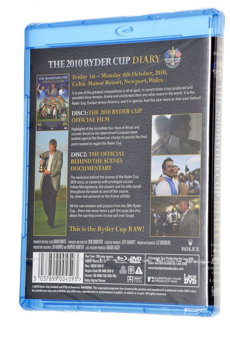 NEW Sealed THE 2010 RYDER CUP DIARY Golf Movie BLU RAY Film Region B - Attic Discovery Shop