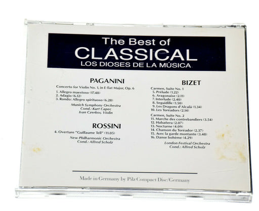THE BEST OF CLASSICAL LOS DIOSES DE LA MUSICA PAGANINI BIZET Rare CD Album VGC - Very Good - Attic Discovery Shop