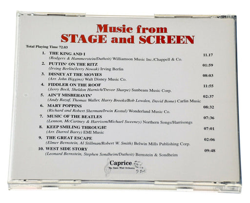 CAPRICE THE ESSEX WIND ORCHESTRA MUSIC FROM STAGE AND SCREEN Rare CD Album - VGC - Very Good - Attic Discovery Shop