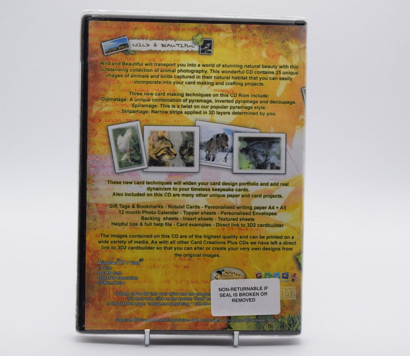 NEW WILD & BEAUTIFUL CARD MAKING & CRAFTING PROJECTS PHYSICAL Copy PC CD ROM - Attic Discovery Shop