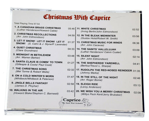 CAPRICE THE ESSEX WIND ORCHESTRA XMAS CHRISTMAS WITH CAPRICE Rare CD Album - VGC - Very Good - Attic Discovery Shop