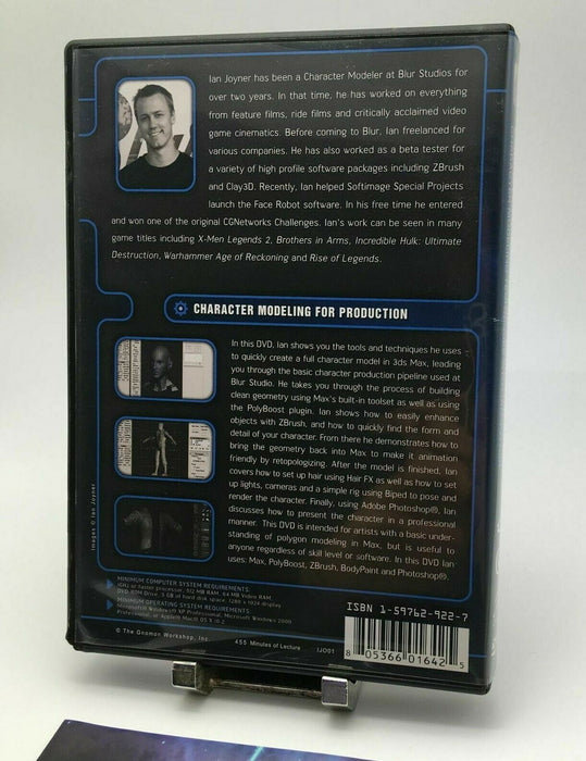 Character Modeling Production Learn, Techniques GNOMON Pipeline Guide PC DVD ROM - Very Good - Attic Discovery Shop