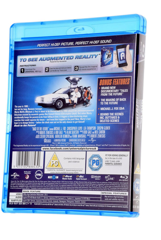 Steven Spielberg's BACK TO THE FUTURE 100TH Anniversary BLU RAY Movie Region B - Very Good - Attic Discovery Shop