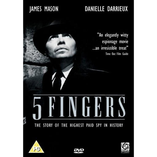 5 Fingers - James Mason - Based on True Story [DVD] [1952] [Region 2] Rare - Very Good - Attic Discovery Shop
