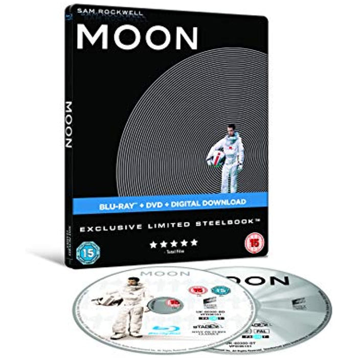 Moon Exclusive Limited Steelbook DVD + Blu-ray [Region Free] *Acceptable - Read* - Acceptable - Attic Discovery Shop