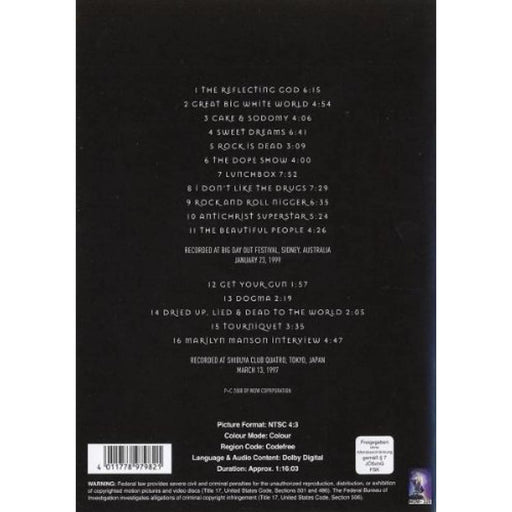 Marilyn Manson - Beautiful People [Rare DVD] [2014] [Region Free] - Very Good - Attic Discovery Shop