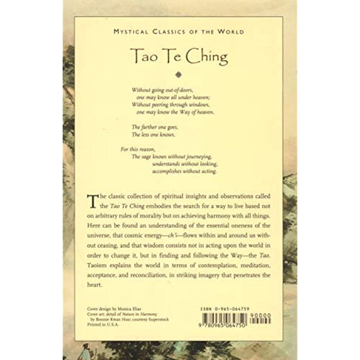 Tao Te Ching Collection of Spiritual Insights & Observations Chi Paperback Book - Acceptable - Attic Discovery Shop