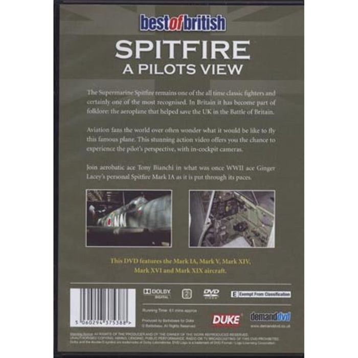 Best of Britain - The Supermarine Spitfire - A Pilot's View [DVD] [Region 2] - Very Good - Attic Discovery Shop