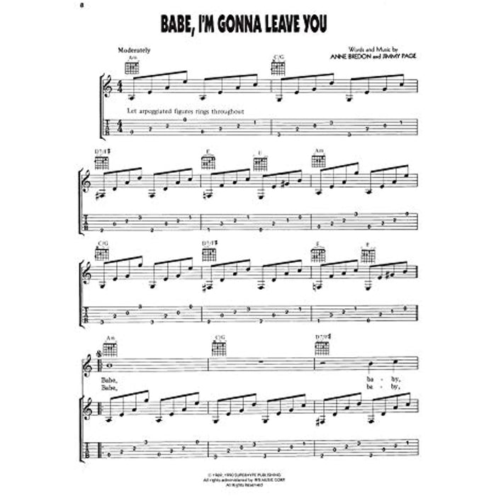 Led Zeppelin Complete Intermediate Guitar + Super Tab Notation Music Sheets Book - Good - Attic Discovery Shop