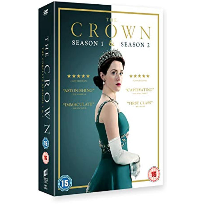 The Crown - Season 1 & 2 / One & Two [DVD Boxset] [2018] [Region 2] - New Sealed - Attic Discovery Shop