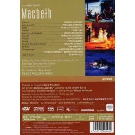 Macbeth: Zurich Opera House (Welser-Most) [2 Discs] [DVD] [2005] [Region Free] - Very Good - Attic Discovery Shop