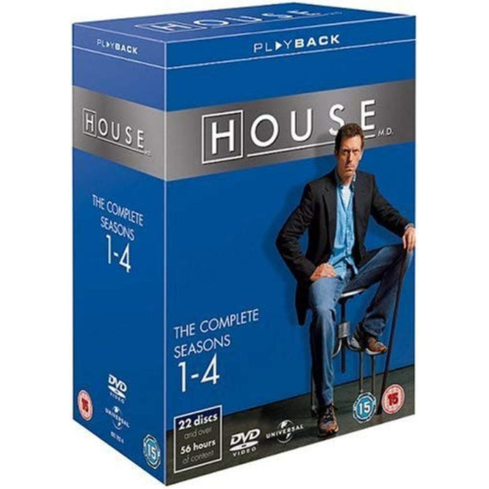 House The Complete Seasons 1-4 Series 1, 2, 3, 4 [DVD Box Set] [R2] - New Sealed - Attic Discovery Shop