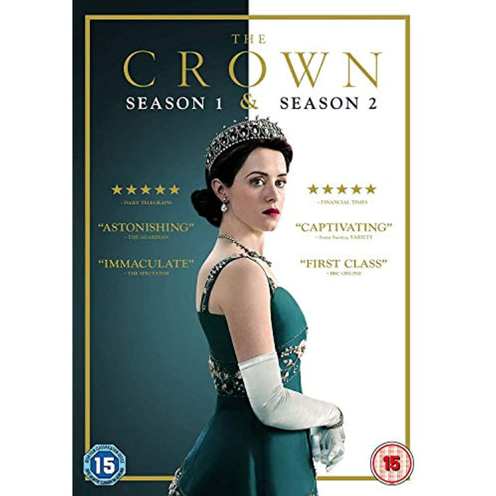 The Crown - Season 1 & 2 / One & Two [DVD Boxset] [2018] [Region 2] - New Sealed - Attic Discovery Shop