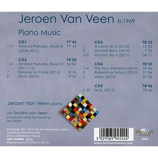 Jeroen van Veen - Piano Music [5 CD Box Set] [2014] - New Sealed - Attic Discovery Shop