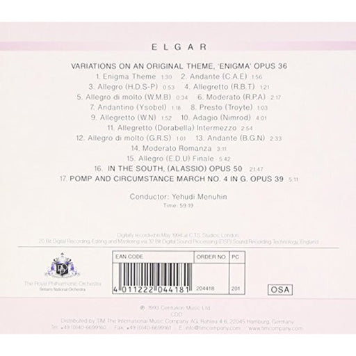 Elgar - Enigma Variations Opus 36 Opus 50 Pomp & Circumstance March 4 [CD Album] - Good - Attic Discovery Shop