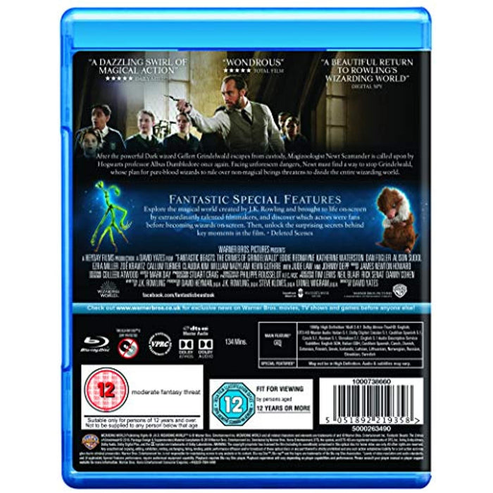 Fantastic Beasts The Crimes of Grindelwald [Blu-ray] [2018] [Region B] - Like New - Attic Discovery Shop