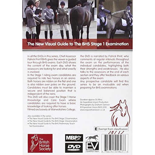 The New Visual Guide To The Bhs: Stage 1 Examination [DVD] [Reg2] Horse Society - Like New - Attic Discovery Shop
