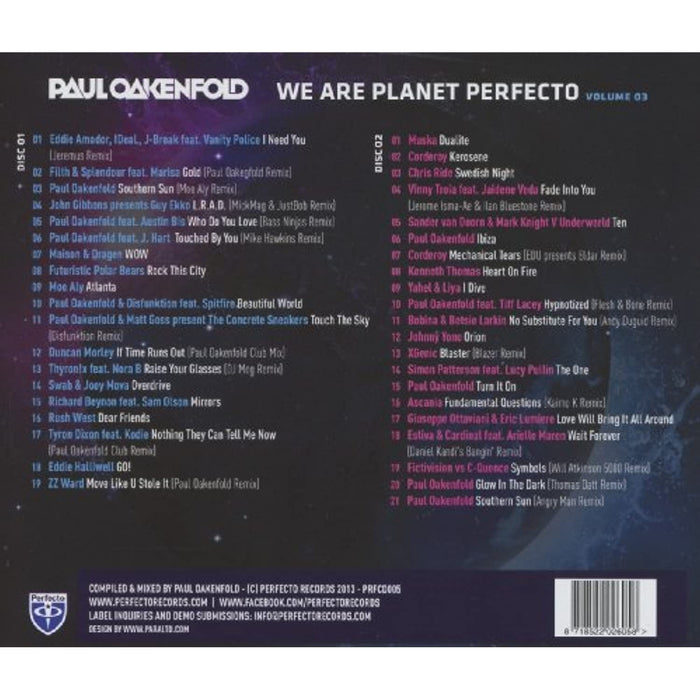 Paul Oakenfold We Are Planet Perfecto Volume 3: 03 Vegas To Ibiza [CD Album] - New Sealed - Attic Discovery Shop