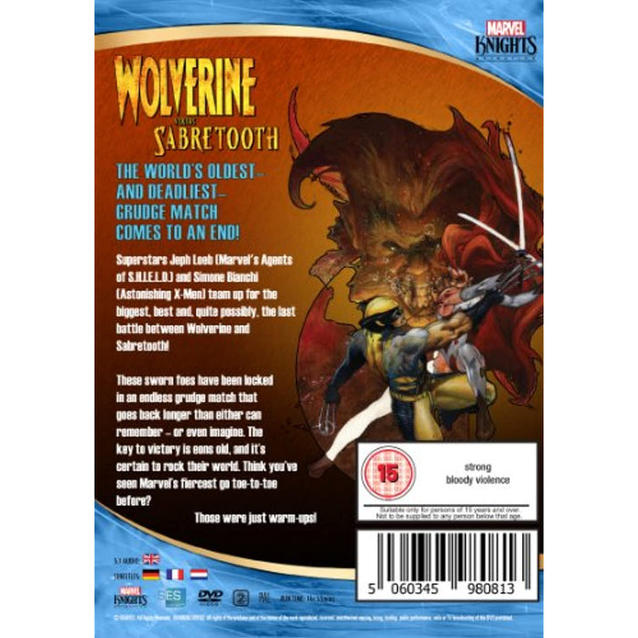 Wolverine Vs Sabretooth [DVD] [Region 2] - New Sealed - Attic Discovery Shop