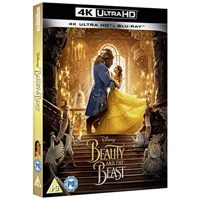 Disney's Beauty And The Beast [Blu-ray + 4K Ultra HD UHD] [2020] [Region Free] - Very Good - Attic Discovery Shop