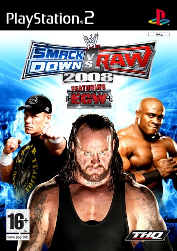 WWE SmackDown Vs Raw 2008 ft ECW (PS2 PlayStation 2 Game) PAL [Includes Manual] - Very Good - Attic Discovery Shop